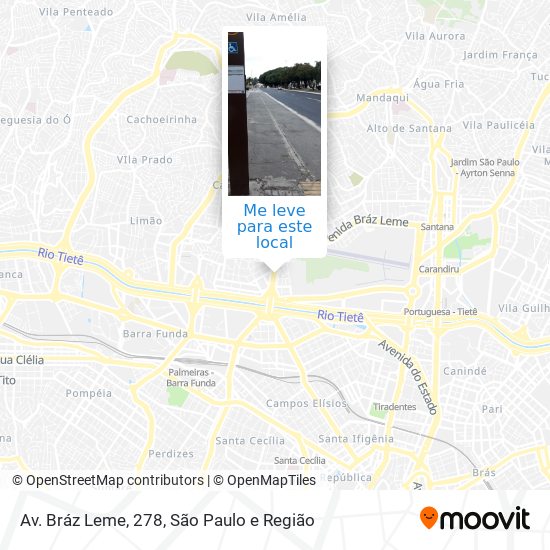 Av. Bráz Leme, 278 mapa
