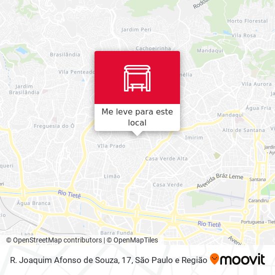 R. Joaquim Afonso de Souza, 17 mapa