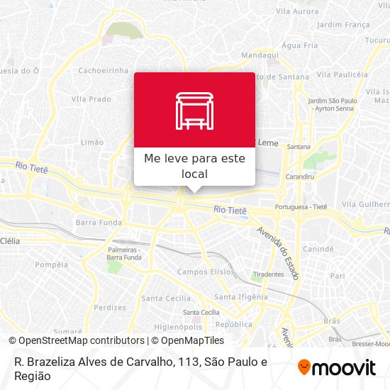 R. Brazeliza Alves de Carvalho, 113 mapa