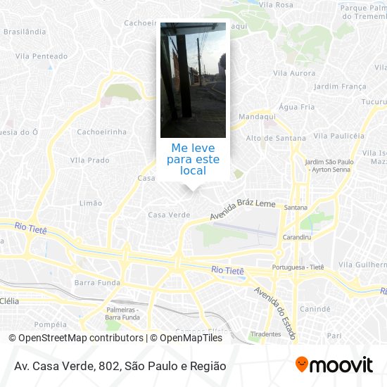 Av. Casa Verde, 802 mapa