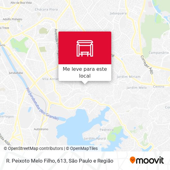 R. Peixoto Melo Filho, 613 mapa