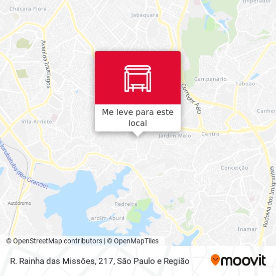 R. Rainha das Missões, 217 mapa