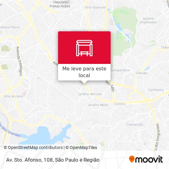 Av. Sto. Afonso, 108 mapa