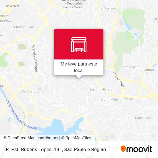R. Pst. Rubens Lopes, 191 mapa