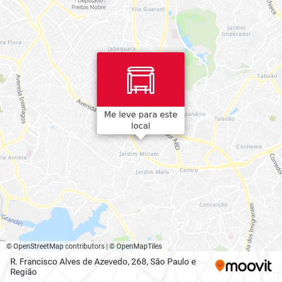 R. Francisco Alves de Azevedo, 268 mapa