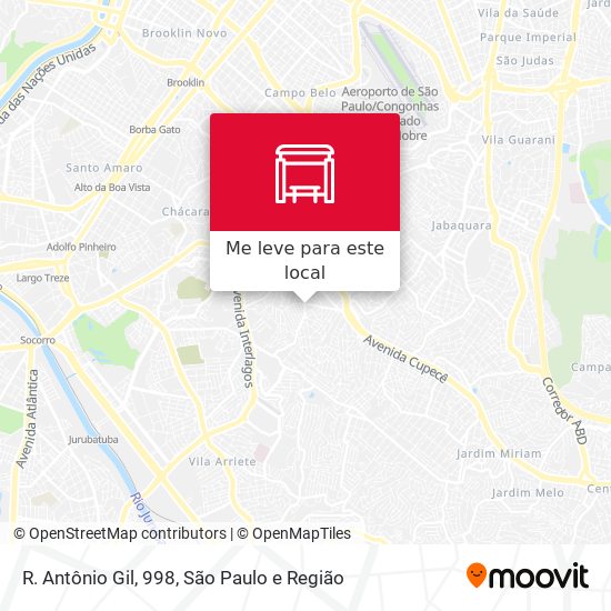 R. Antônio Gil, 998 mapa