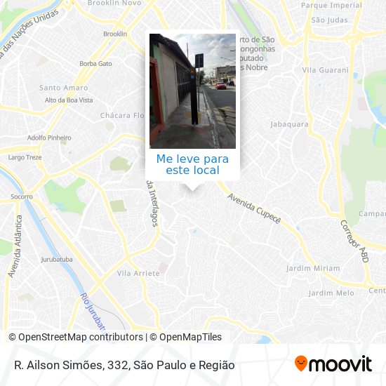 R. Ailson Simões, 332 mapa