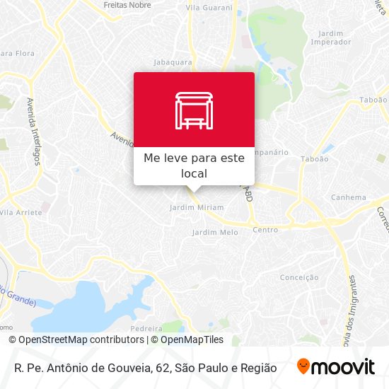 R. Pe. Antônio de Gouveia, 62 mapa