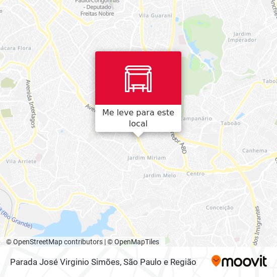 Parada José Virginio Simões mapa