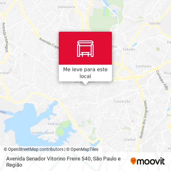 Avenida Senador Vitorino Freire 540 mapa