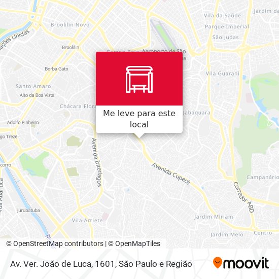 Av. Ver. João de Luca, 1601 mapa