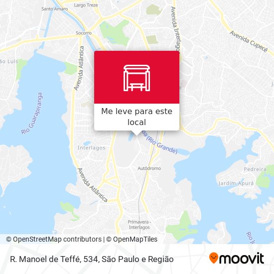 R. Manoel de Teffé, 534 mapa