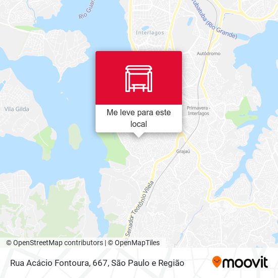 Rua Acácio Fontoura, 667 mapa