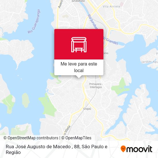 Rua José Augusto de Macedo , 88 mapa