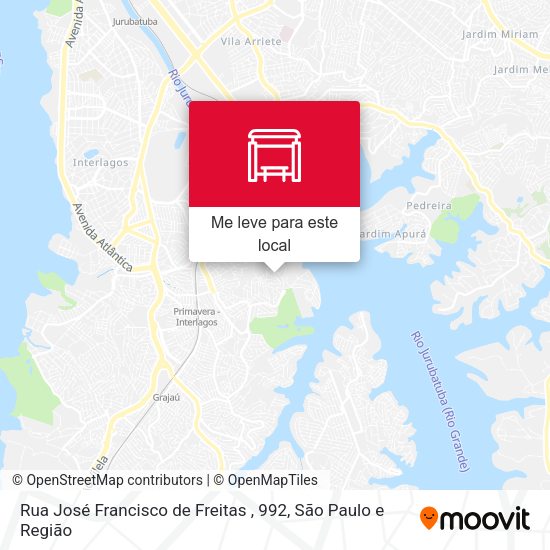 Rua José Francisco de Freitas , 992 mapa