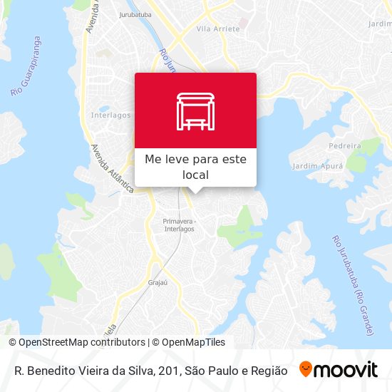 R. Benedito Vieira da Silva, 201 mapa