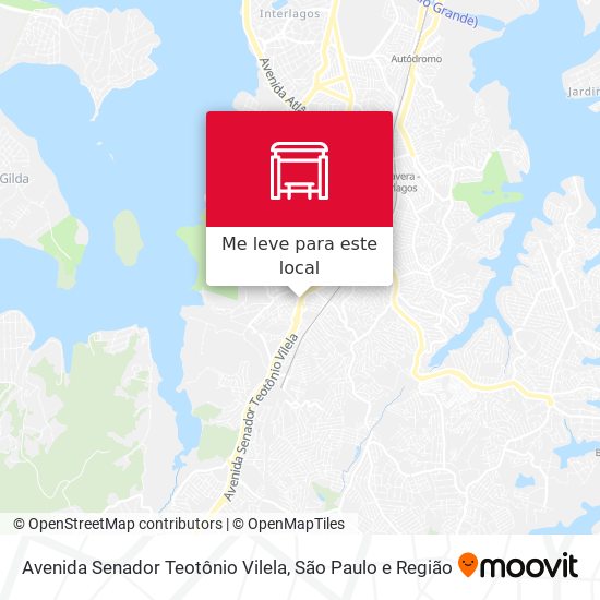 Avenida Senador Teotônio Vilela mapa