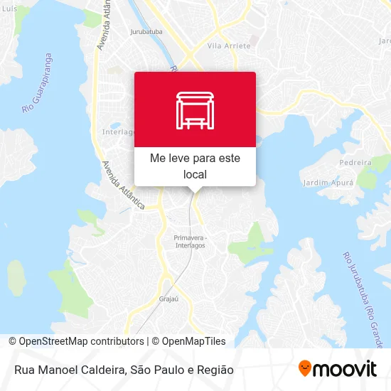 Rua Manoel Caldeira mapa