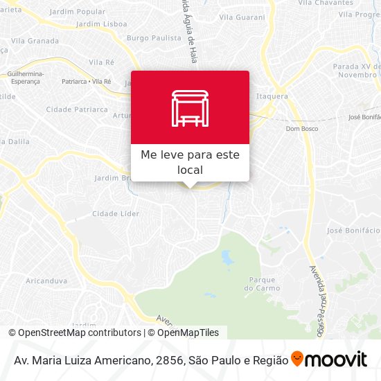 Av. Maria Luiza Americano, 2856 mapa