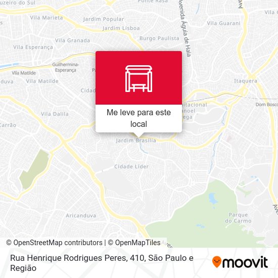 Rua Henrique Rodrigues Peres, 410 mapa