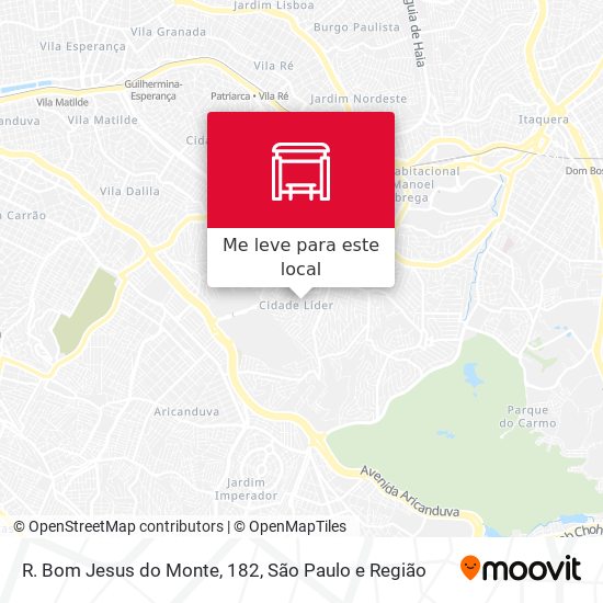 R. Bom Jesus do Monte, 182 mapa