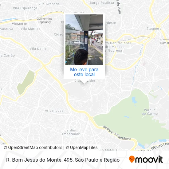 R. Bom Jesus do Monte, 495 mapa