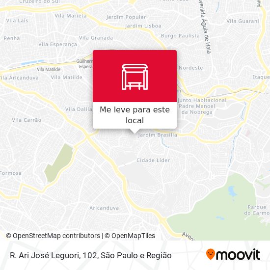 R. Ari José Leguori, 102 mapa