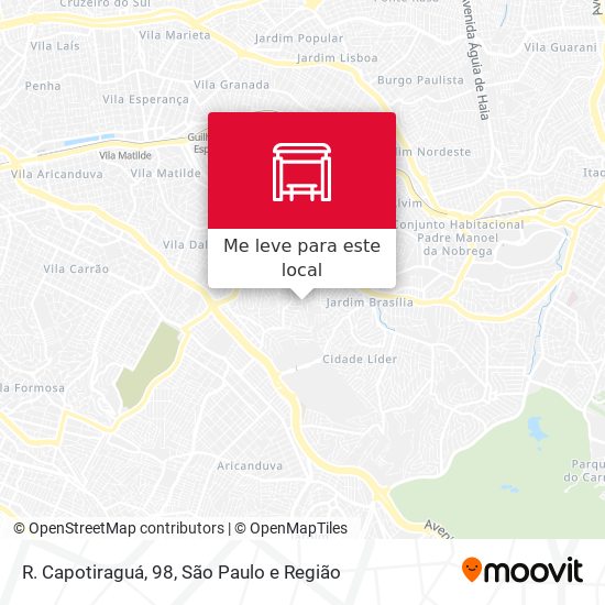 R. Capotiraguá, 98 mapa