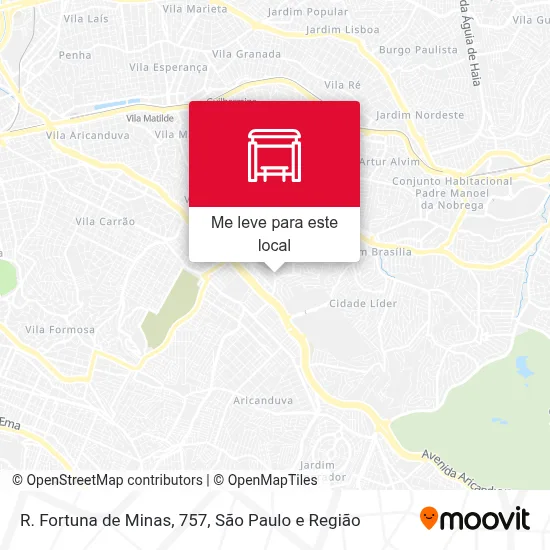 R. Fortuna de Minas, 757 mapa