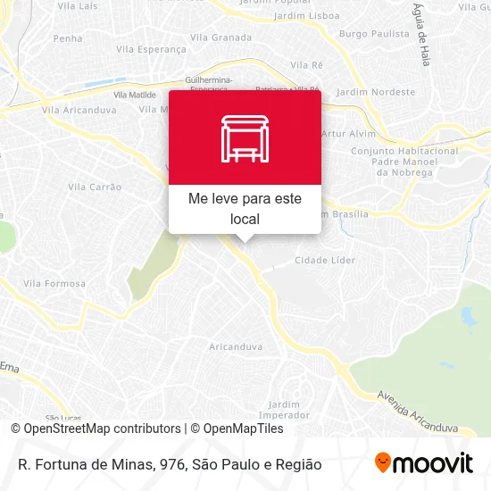 R. Fortuna de Minas, 976 mapa