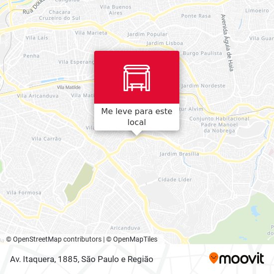 Av. Itaquera, 1885 mapa