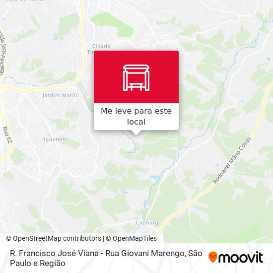 R. Francisco José Viana -  Rua Giovani Marengo mapa