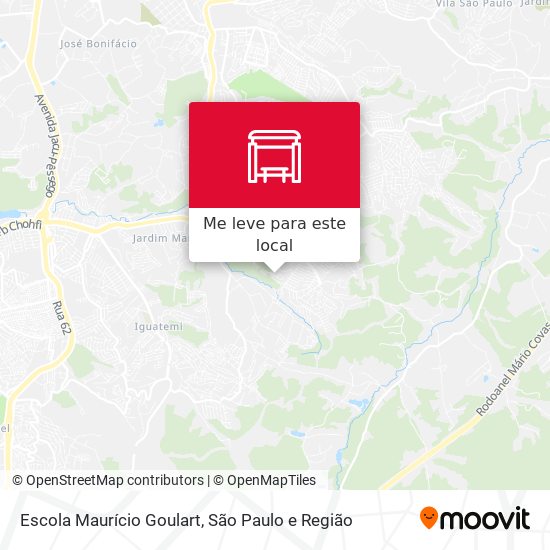 Escola Maurício Goulart mapa