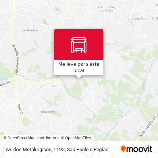 Av. dos Metalúrgicos, 1193 mapa