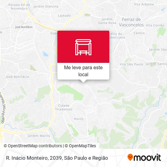 R. Inácio Monteiro, 2039 mapa