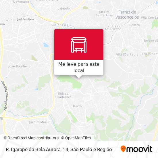 R. Igarapé da Bela Aurora, 14 mapa