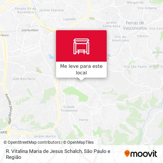R. Vitalina Maria de Jesus Schalch mapa