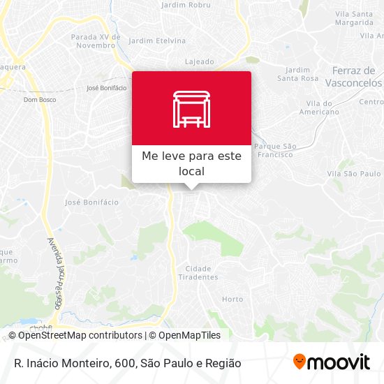 R. Inácio Monteiro, 600 mapa