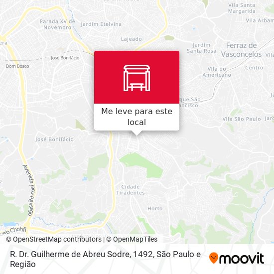 R. Dr. Guilherme de Abreu Sodre, 1492 mapa