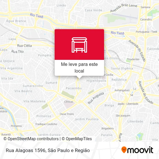 Rua Alagoas 1596 mapa