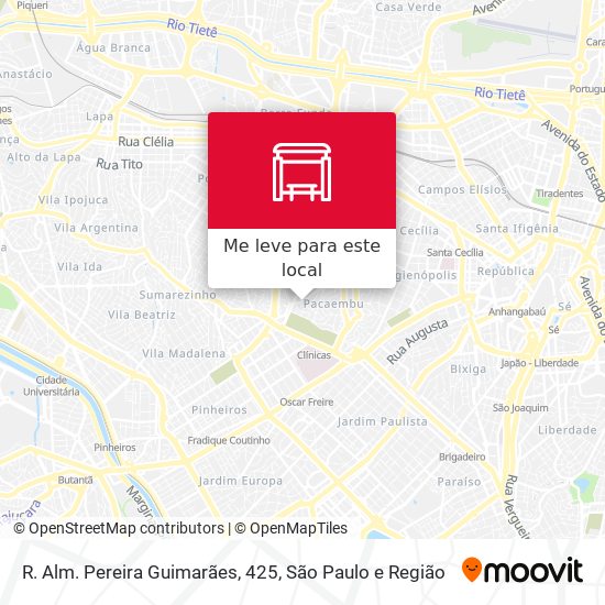 R. Alm. Pereira Guimarães, 425 mapa
