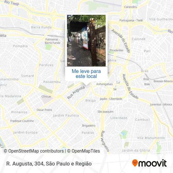 R. Augusta, 304 mapa