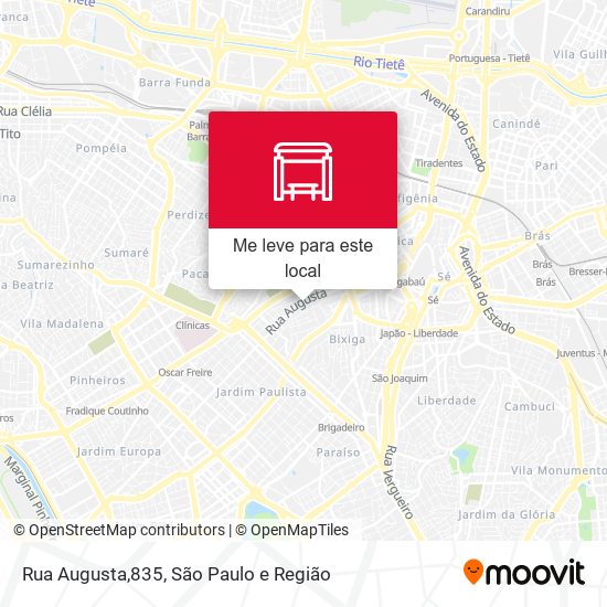Rua Augusta,835 mapa