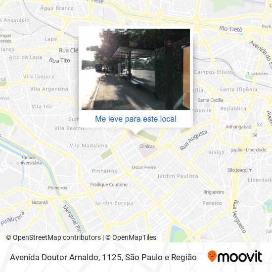 Avenida Doutor Arnaldo, 1125 mapa