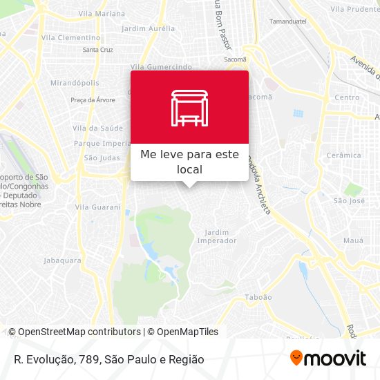 R. Evolução, 789 mapa