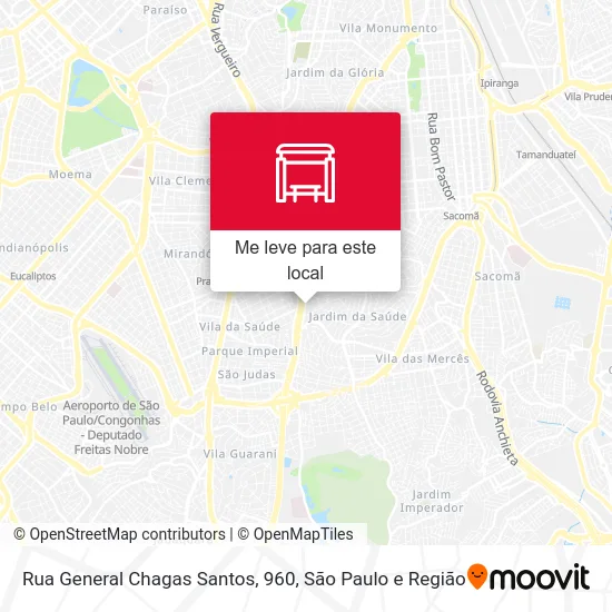 Rua General Chagas Santos, 960 mapa