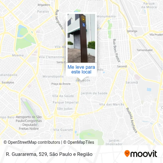 R. Guararema, 529 mapa