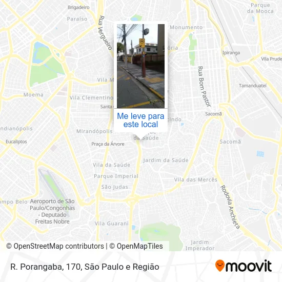 R. Porangaba, 170 mapa