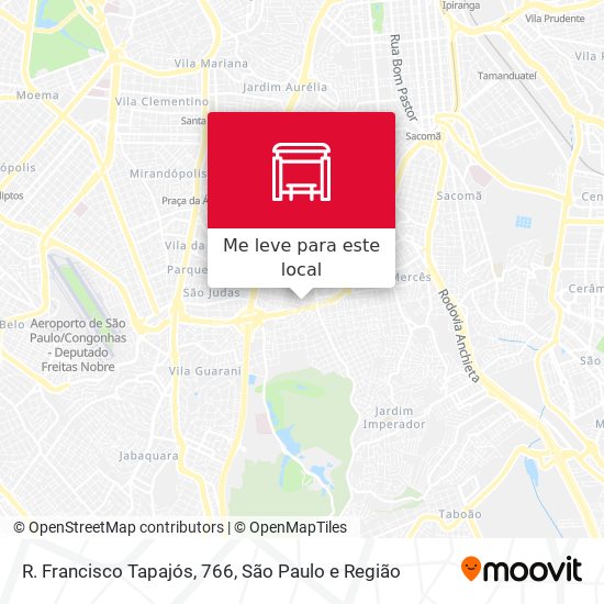 R. Francisco Tapajós, 766 mapa