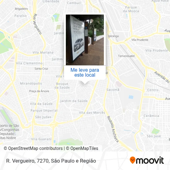 R. Vergueiro, 7270 mapa